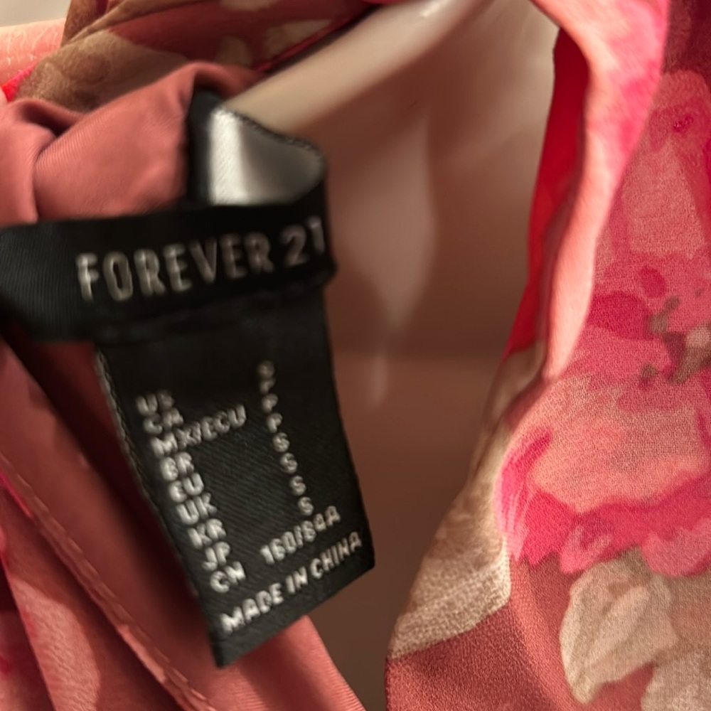 Forever 21 Floral Print Tiered Mini Dress - Picture 5 of 8